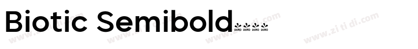 Biotic Semibold字体转换